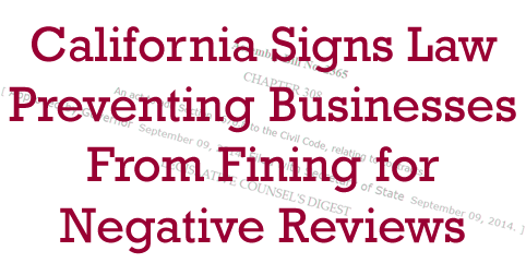 California Signs Law that Fines Businesses for Non-Disparagement Clauses