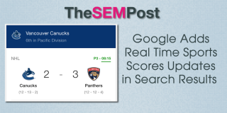 Google Adds Real Time Updated Sports Scores to Search Results